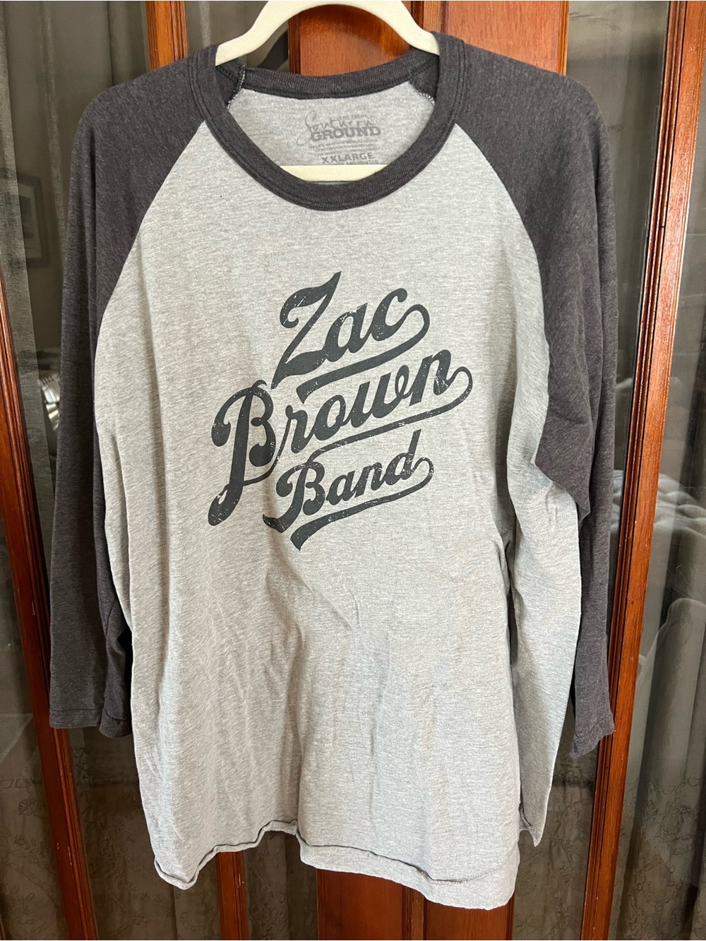 Zac Brown Band Raglan Tee - Gray and Charcoal